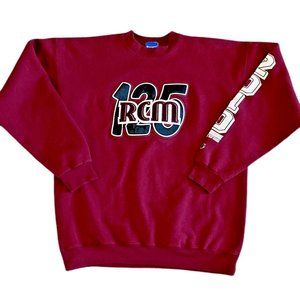 Champion Red Mens Sweatshirt 125th Rawlinsville Camp Spellout Logo RCM 2010 L
